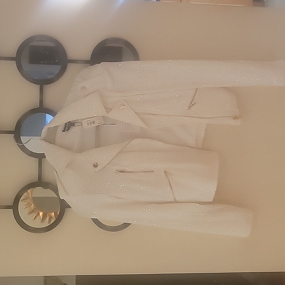 White sparkle jacket